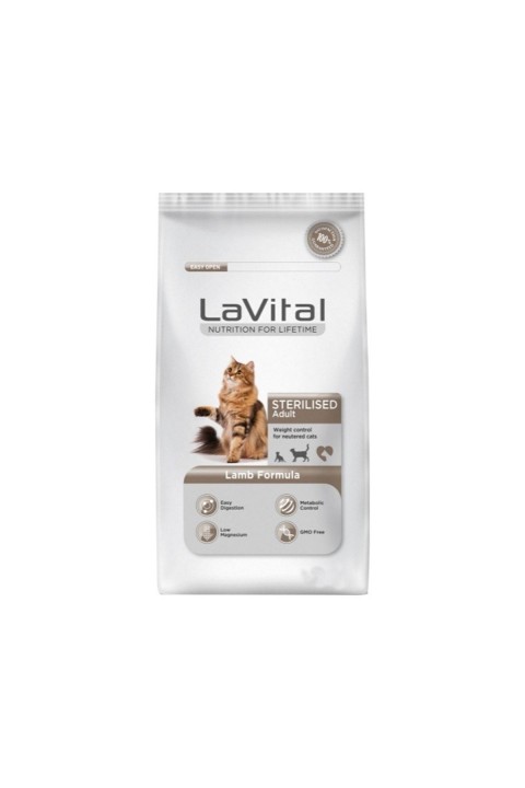 Lavital Sterilised Kuzulu 12kg Kısır Kedi Maması