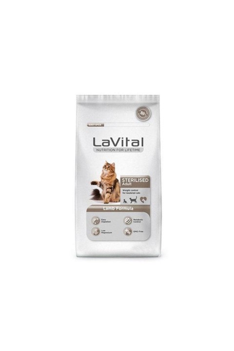 Lavital Sterilised Kuzulu 12kg Kısır Kedi Maması