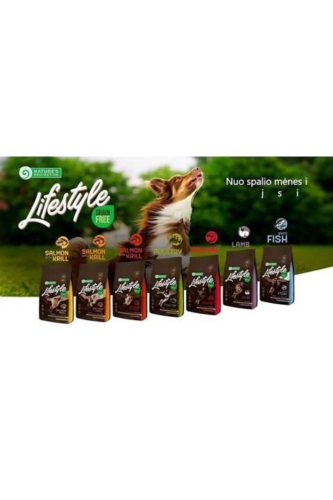 Natures Protection Lifestyle Tahılsız Karides Ve Somonlu Yavru Köpek Maması 1,5 Kg