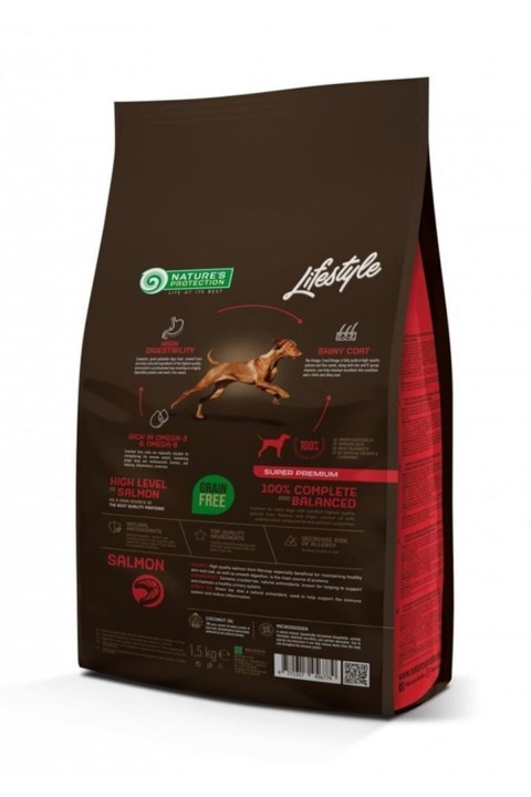 Natures Protection Lifestyle Tahılsız Somonlu Yetişkin Köpek Maması 1.5 Kg