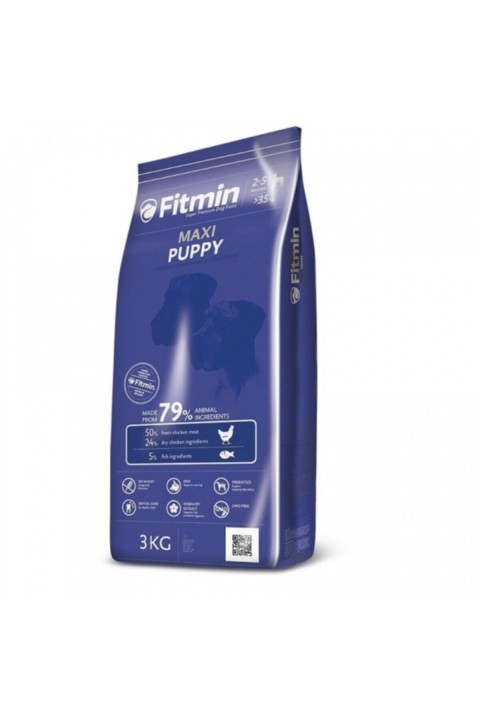 Fitmin Maxi Puppy %50 Taze Tavuk Etli Büyük Irk Yavru Köpek Maması 3 Kg