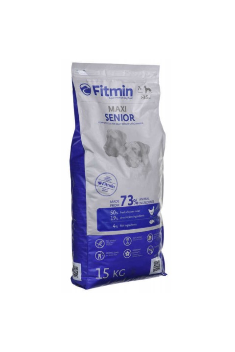 Fitmin Maxi Senior %50 Taze Tavuk Etli Büyük Irk Köpek Maması 15 Kg