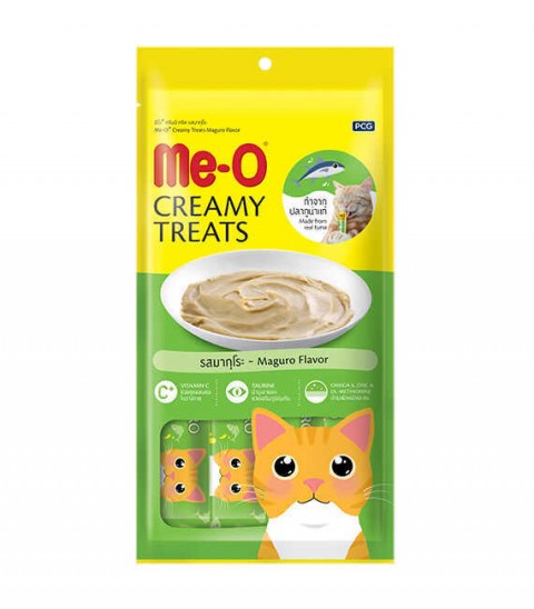 Me-O Creamy Treat Sarı Yüzgeçli Orkinos Kedi Ödülü 4x15gr (12 adet)