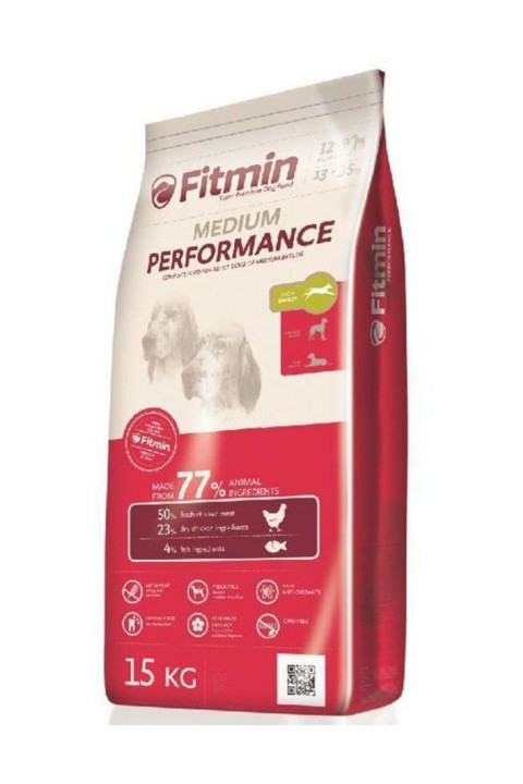 Fitmin Performance %50 Taze Tavuk Etli Orta Irk Yetişkin Köpek Maması 15 Kg