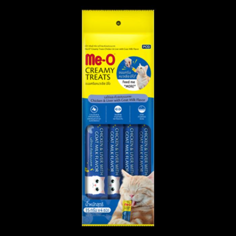 ME-O CREAMY TAVUK CİĞER İLE KEÇİ SÜTLÜI 4X15GR