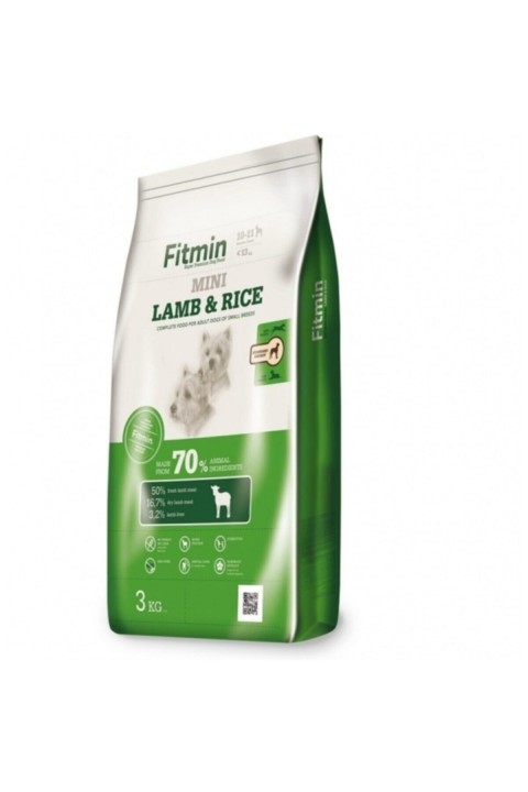 Fitmin Mini %50 Taze Kuzu Etli Ufak Irk Yetişkin Köpek Maması 3 Kg