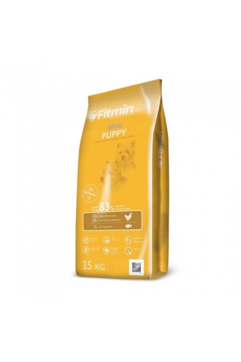 Fitmin Mini Puppy %50 Taze Tavuk Etli Ufak Irk Yavru Köpek Maması 15 Kg