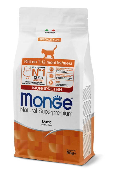 Monge Kitten Tek Proteinli Ördekli Yavru Kedi Maması 400 Gr