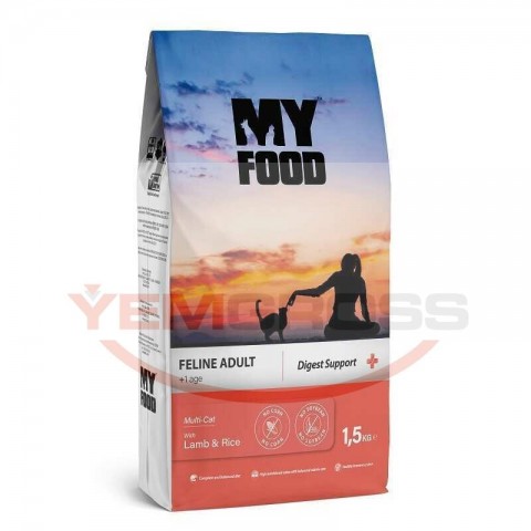 My Food Kuzulu&Pirinçli Yetişkin Kedi Maması Digest Support 1,5 Kg