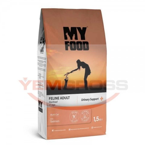 My Food Somonlu Kısırlaştırılmış Yetişkin Kedi Maması Urinary Support 1,5 Kg