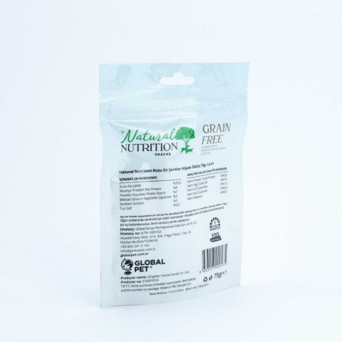 Natural Nutrition Snacks Kuzu Eti Şeritler Köpek Ödülü 75 Gr