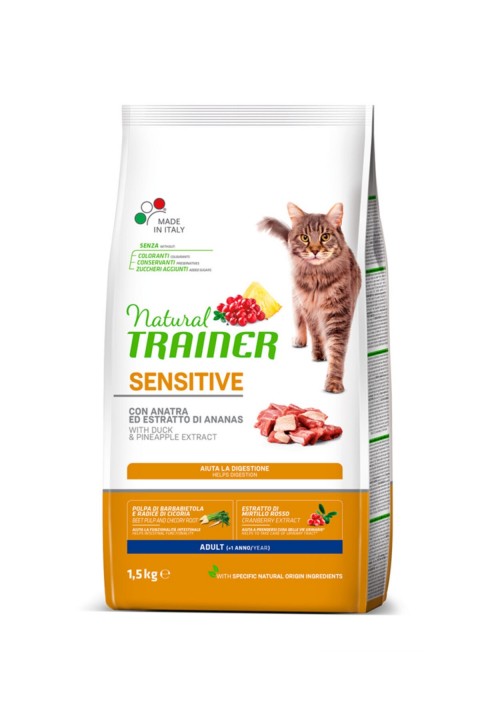 Natural Traıner Cat Sensıtıve Duck 1,5 Kg