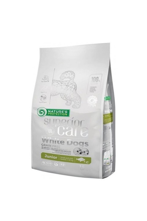 Natures P. White Dog Alabalıklı ve Karidesli Tahılsız Junior Yavru Köpek Maması 1,5 Kg