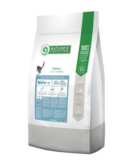 Natures Protection Kitten Kümes Hayvanı ve Karidesli Yavru Kedi Maması 18 Kg