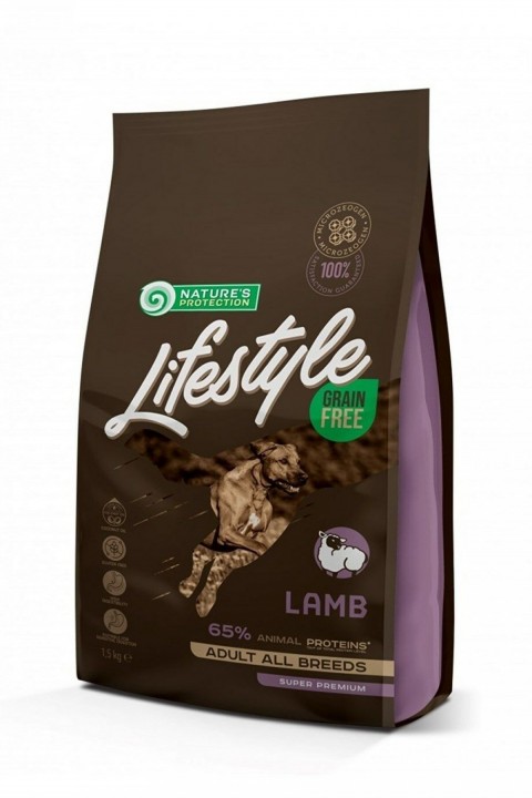 Natures Protection Lifestyle Tahılsız Kuzulu Yetişkin Köpek Maması 1,5 KG