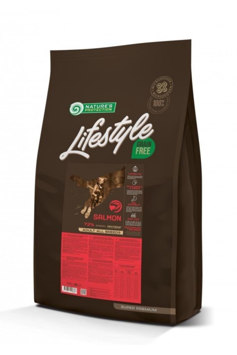 Natures Protection Lifestyle Tahılsız Somonlu Yetişkin Köpek Maması 10+2 Kg