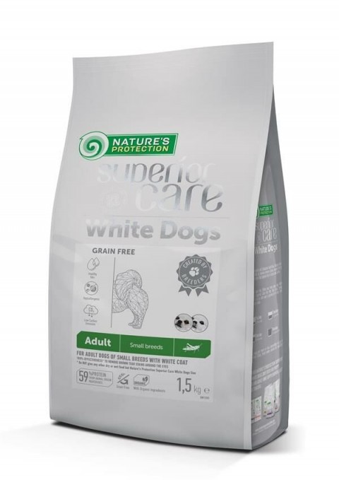 Natures Protection Superior Care White Coat Küçük Irk Böcekli Beyaz Köpek Maması 1.5 Kg