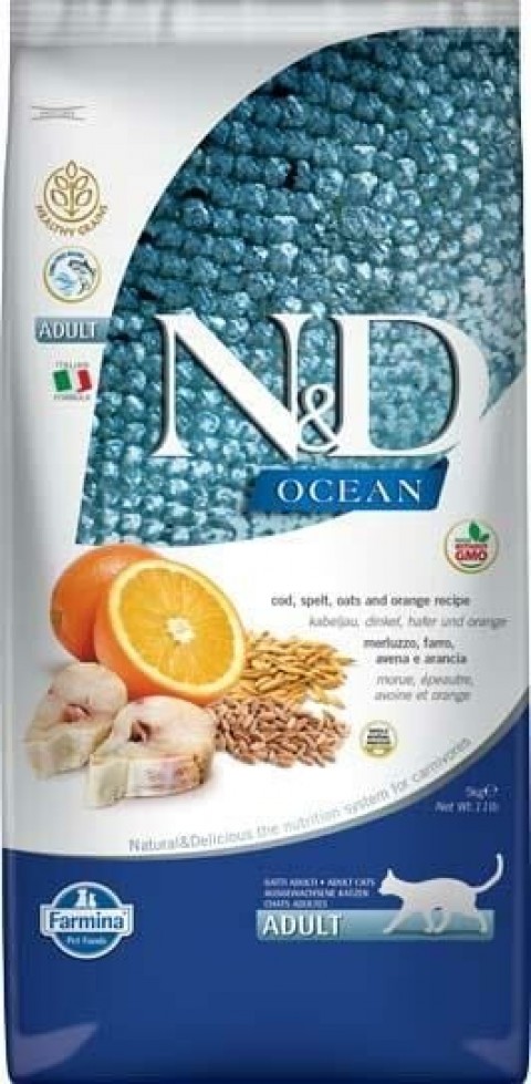 Nd Ocean Morina & Port. Adult Düşük Tahıllı Kedi Maması 10 Kg