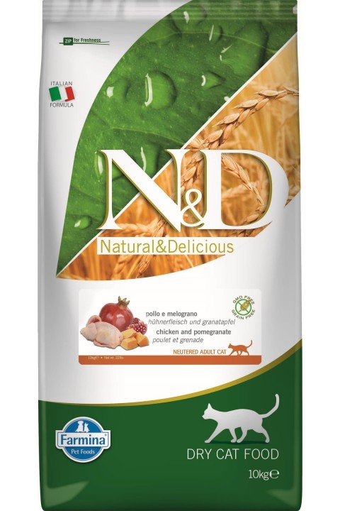 Nd Pumpkin Bildircin & Nar Neutered Tahılsız Kedi Maması - 10 Kg