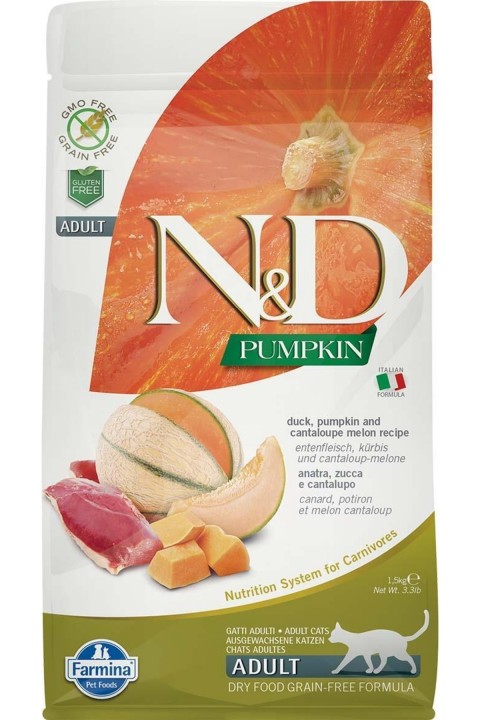 Nd Pumpkin Ördek & Kavun Tahılsız Kedi Maması - 5 Kg