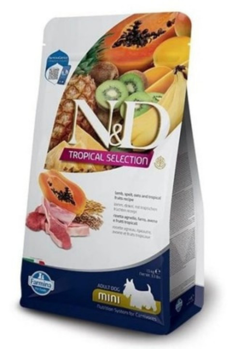 Nd Tropical Selection Mini Yetişkin Kuzu Etli Köpek Maması 1,5 Kg