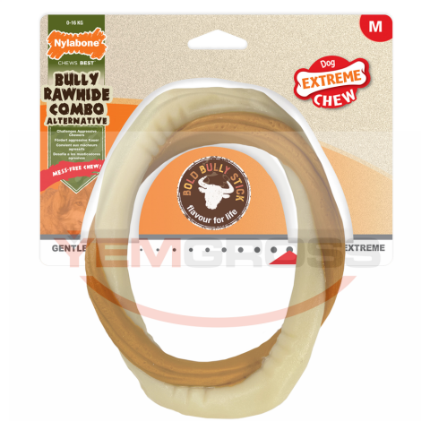 Nylabone Biftek Aromalı Köpek Çiğneme Halkası M