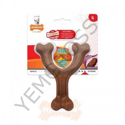 Nylabone Bizon Aromalı Köpek Çiğneme Kemiği S