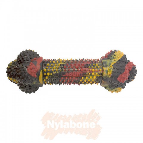 Nylabone Domuz Pastırması ve Cheeseburger Aromalı Köpek Çiğneme Kemiği M