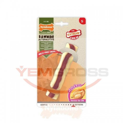 Nylabone Tavuk Aromalı Köpek Çiğneme Çubuğu S