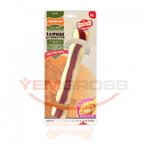 Nylabone Tavuk Aromalı Köpek Çiğneme Çubuğu XL