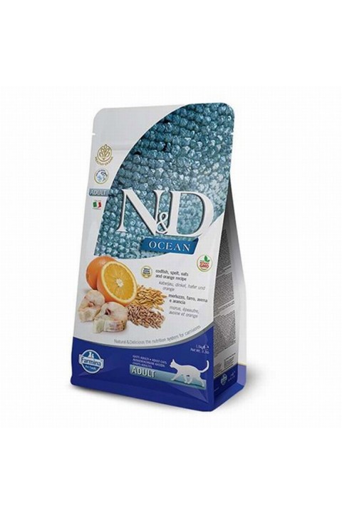 Nd Ocean Morina & Port. Adult Az Tahıllı Kedi Maması 1.5 Kg