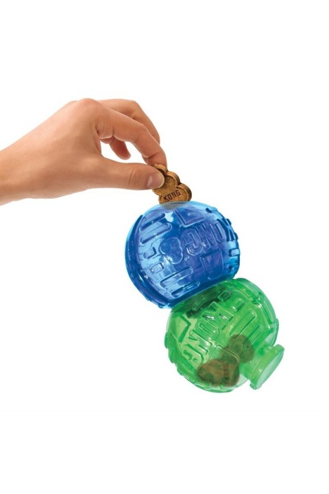 Kong Ödüllü Köpek Oyuncağı Çift Top Lock-It 14cm