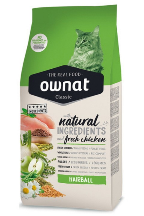 Ownat 1,5 kg Hairball Yetişkin Tavuklu Kedi Maması