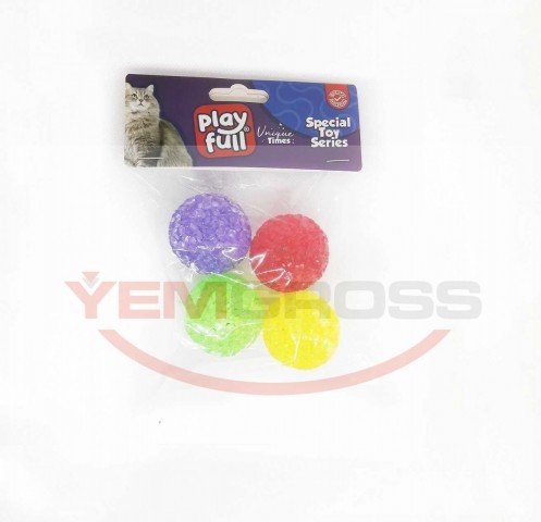 PF-4059-Playfull Plastik Top Kedi Oyuncağı 3,8 Cm