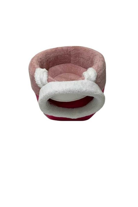 Pembe Kutu Kedi Yatağı Yuvası Yıkanabilir 40x40 Cm