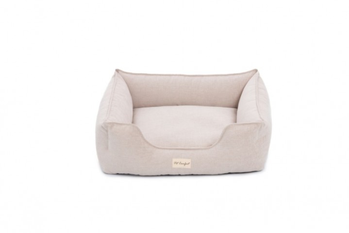 Pet Comfort Alpha  Ekru Köpek Yatağı M 80x65cm