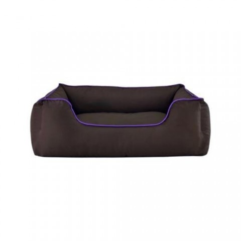 Pet Comfort Alpha  Köpek Yatağı Kahverengi w Mor Biye L 105x85cm