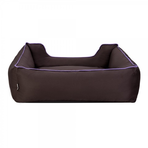 Pet Comfort Alpha  Köpek Yatağı Kahverengi w Mor Biye L 105x85cm