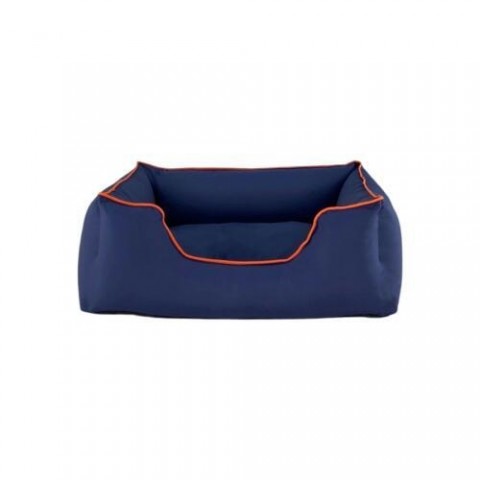 Pet Comfort Alpha  Köpek Yatağı Lacivert w Turuncu Biye M 80x65cm