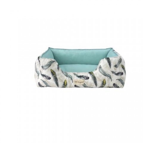 Pet Comfort Alpha  Köpek Yatağı Mint/Beyaz M 80x65cm