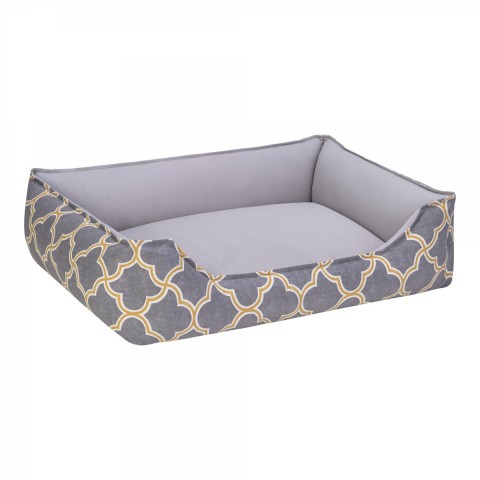 Pet Comfort Delta  Kedi ve Köpek Yatağı L.Gri/Gri S 75x60cm