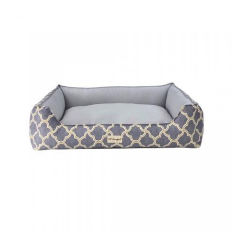 Pet Comfort Delta  Köpek Yatağı L.Gri/Gri L 105x80cm
