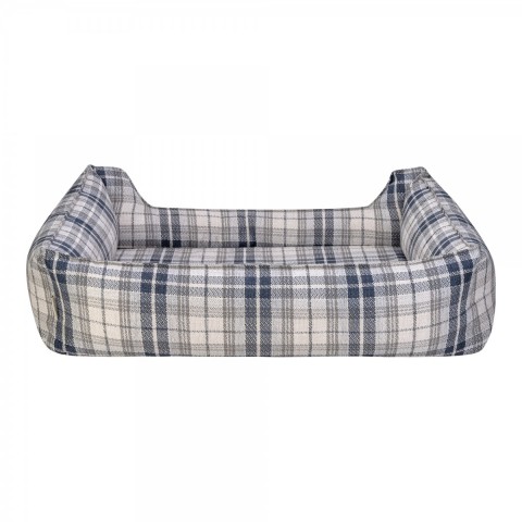 Pet Comfort Delta  Lacivert Kareli Köpek Yatağı L 105x80cm