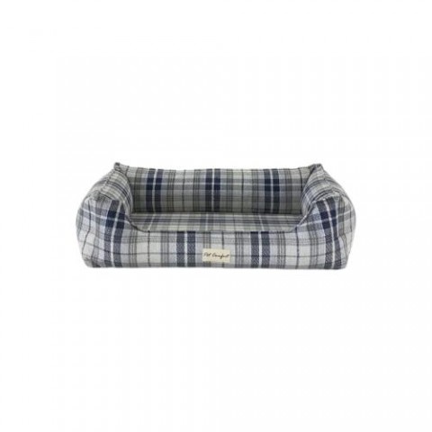 Pet Comfort Delta  Lacivert Kareli Köpek Yatağı M 90x70cm