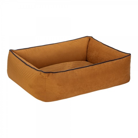 Pet Comfort Golf  Kedi ve Köpek Yatağı Hardal w Parliament Mavi Biye XS 55x45cm