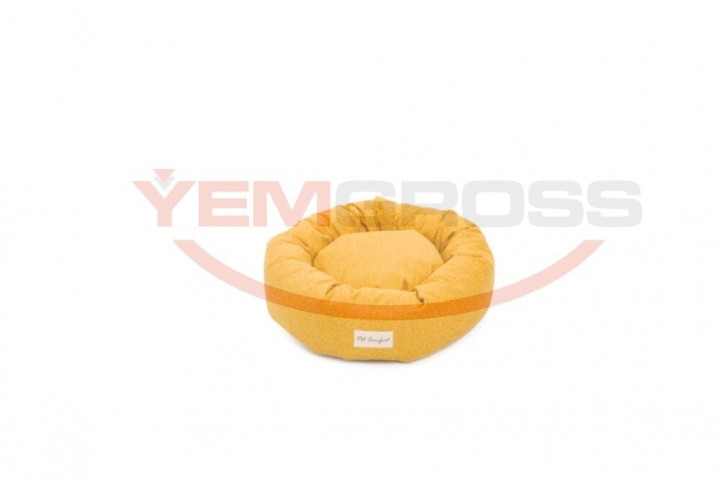 Pet Comfort Hotel  Sarı Kedi ve Köpek Yatağı S 50cm