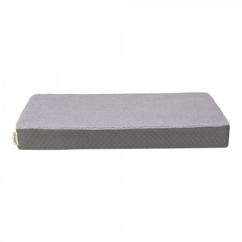 Pet Comfort Lima Ortopedik Köpek Yatağı Gri Peluş S 70x40x9cm