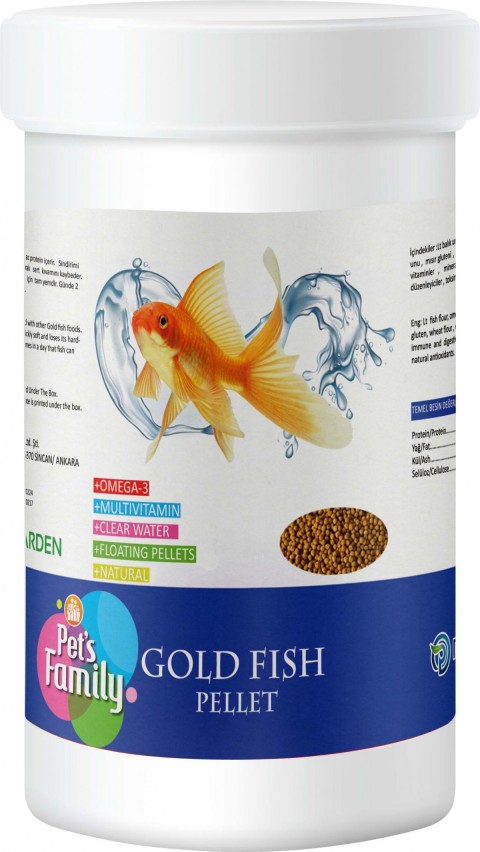 Pets Family Gold Fish Pellet 250ml/90g