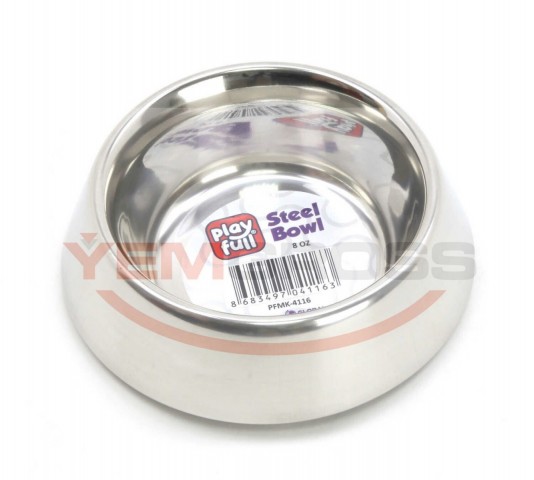 Playfull Haşere Engelleyici Kauçuk Tabanlı Çelik Mama Kabı 8 OZ (SWT 2464 A)