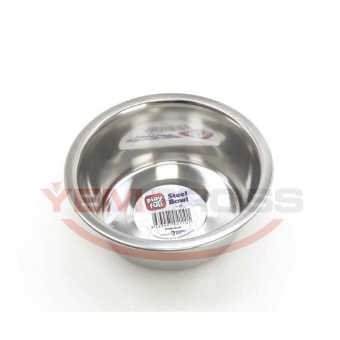Playfull Kauçuk Tabanlı Kaydırmaz Çelik Mama Kabı 1 QT (SWT 2324)
